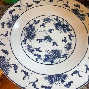 Large Blue and White Platter